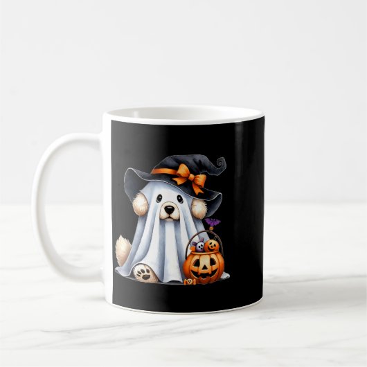 Mug Chien fantôme d'Halloween (Gauche)