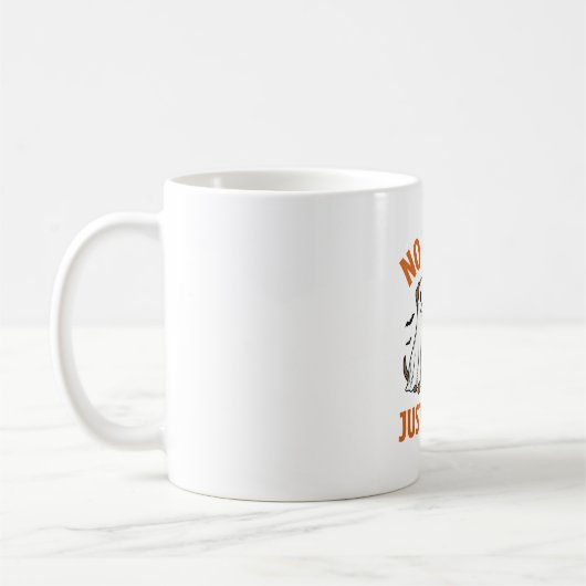 Mug Chien Fantôme Drôle Halloween Pas de Farces Juste (Gauche)