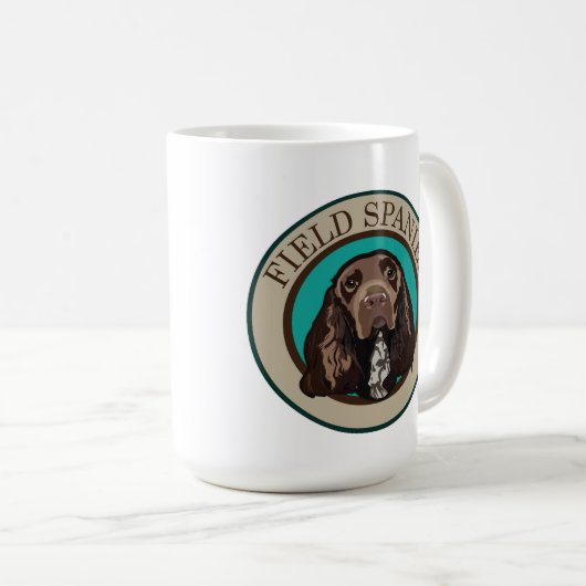 Mug Chien Field Spaniel (Devant droit)