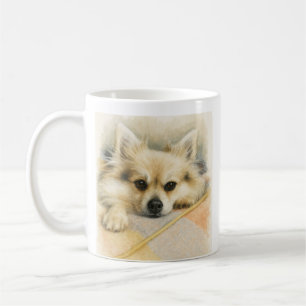Mug Chien Fluffy – Portrait de compagnie de Pomeranian