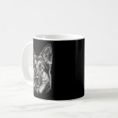Mug Chien fumant une cigarette Mème drôle de berger al (Devant gauche)