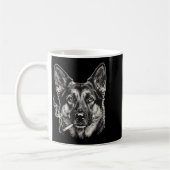 Mug Chien fumant une cigarette Mème drôle de berger al (Gauche)