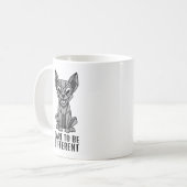 Mug Chien géométrique (Devant gauche)