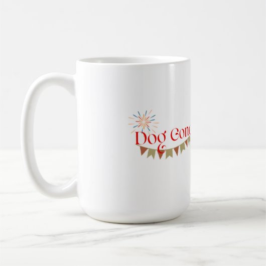 Mug Chien Gone Librairie Logo Mug-Classic Blanc-15oz (Gauche)