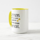 Mug Chien grincheux Drôle Citation avec animal de comp (Devant gauche)