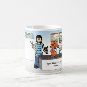 Mug Chien Groomer - Dessin Femme
