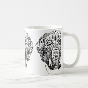 Mug Chien gros noir et blanc