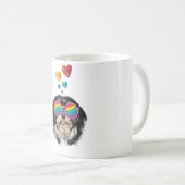 Mug Chien Havanais avec coeur Saint Valentin (Devant droit)