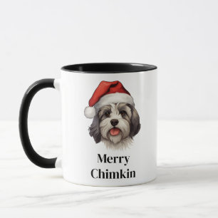 Mug Chien Havanais Chapeau de Père Noël Noël