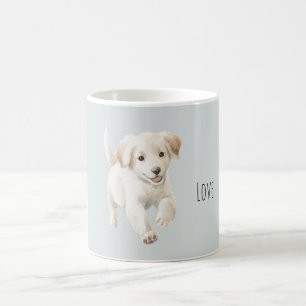 Mug Chien Heureux Blanc Bleu