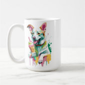 Mug Chien heureux mangeant une glace (Gauche)