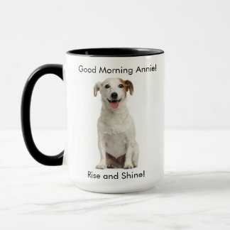 Mug Chien heureux personnalisable de Jack Russell