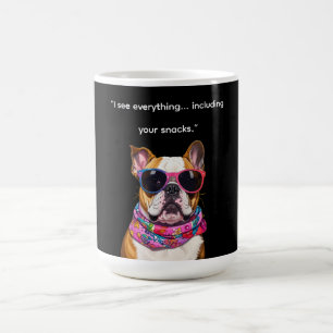 Mug Chien intelligent avec des lunettes – Citation drô