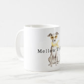 Mug Chien Italien Élégant Jaune Clair (Devant gauche)