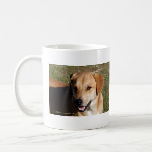 Mug Chien jaune de laboratoire (Gauche)