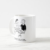 Mug Chien Jouer à des jeux d'ordinateur (Devant gauche)