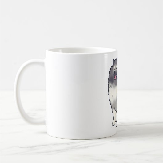 Mug Chien Keeshond Magic (Gauche)