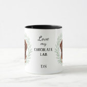 Mug Chien Labrado Monogramme au Chocolat Couronne d'Eu (Centre)