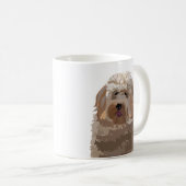Mug Chien Labradoodle mignon conception chien (Devant droit)