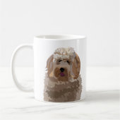 Mug Chien Labradoodle mignon conception chien (Gauche)