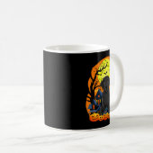 Mug Chien Labrador Noir Avec Citrouilles Drôle Effraya (Devant droit)