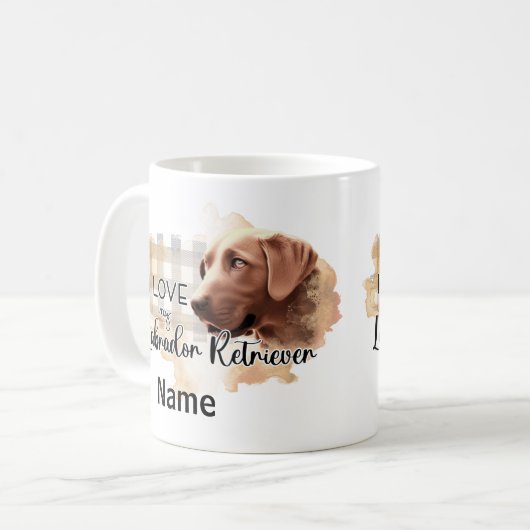 Mug Chien Labrador Retriever Animaux de compagnie de c (Devant gauche)