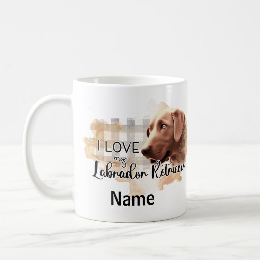 Mug Chien Labrador Retriever Animaux de compagnie de c (Gauche)