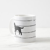 Mug Chien Labrador Rustique Shiplap (Devant gauche)