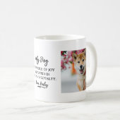 Mug Chien, Le Paquet de Joie, Fourrure et Fidélité Cit (Devant droit)