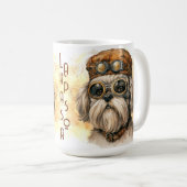 Mug Chien Lhasa Apso Steampunk (Devant droit)