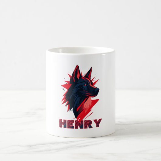 Mug Chien Loup Noir (Centre)