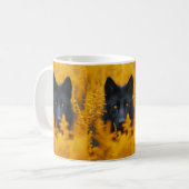 Mug Chien Loup Noir Berger Allemand (Devant gauche)