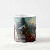 Mug Chien maltais à Noël de neige (Centre)