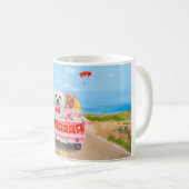 Mug Chien maltais camion de la Saint-Valentin (Devant droit)