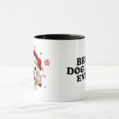 Mug Chien maltais de Noël mignon Personnalisé (Centre)