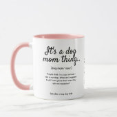 Mug Chien Maman Animal de compagnie recto-verso person (Gauche)