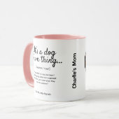 Mug Chien Maman Animal de compagnie recto-verso person (Devant gauche)