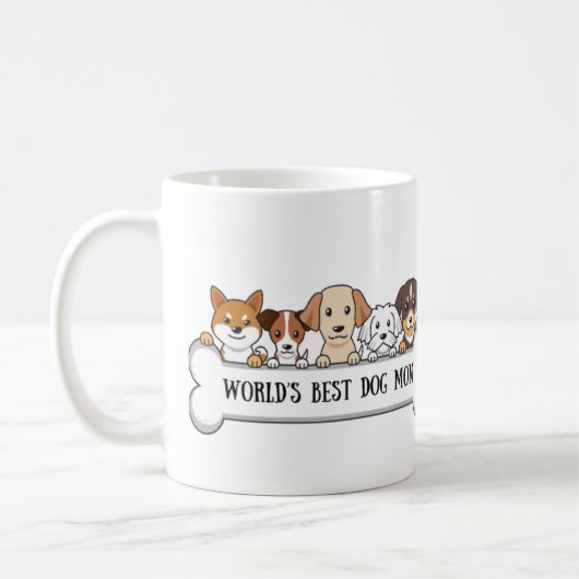 Mug Chien Maman café Mug, Chien Maman café café, cadea (Gauche)