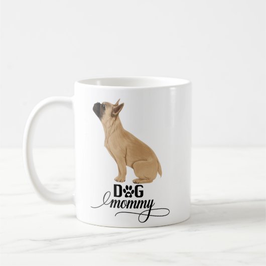 Mug Chien maman Chien Français Chien Chien Aquarelle (Gauche)