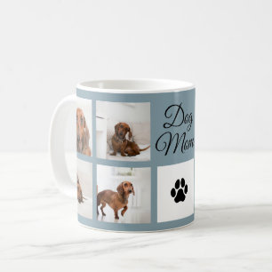 Mug Chien Maman Empreinte de patte Huit Photos Personn