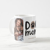 Mug Chien Maman Empreinte de patte Photo Collage Café (Devant gauche)