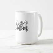 Mug Chien Maman Ligne Design d'art | Amoureux des chie (Devant droit)