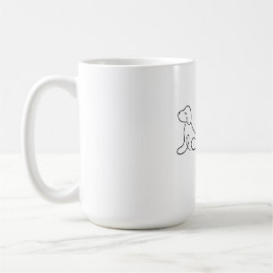Mug Chien Maman Ligne Design d'art   Amoureux des chie