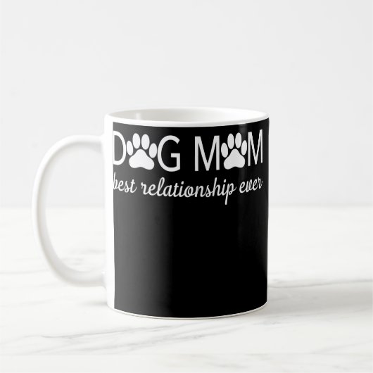 Mug Chien Maman meilleure relation jamais vêtement  (Gauche)