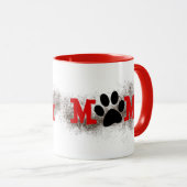 Mug Chien Maman Pawprints with Dirt (Devant droit)