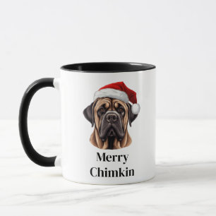 Mug Chien Mastiff Chapeau de Père Noël Noël