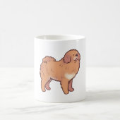 Mug chien mastiff tibétain Magie (Centre)