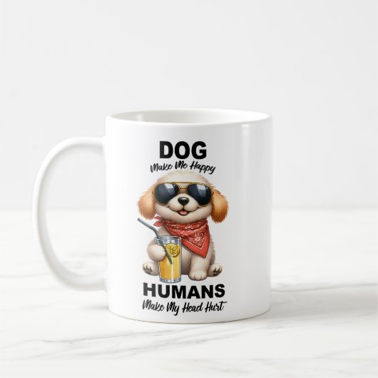 Mug Chien Me Rends Heureux (Gauche)