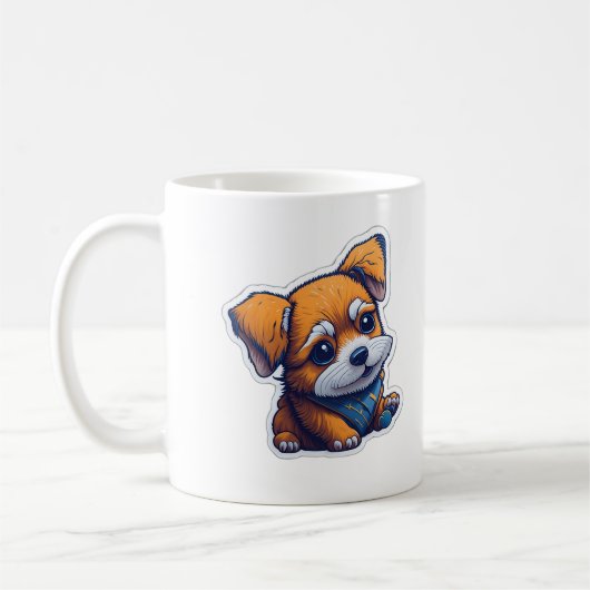 Mug chien mignon (Gauche)