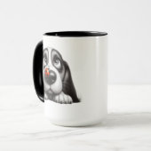 Mug Chien mignon avec coccinelle (Devant gauche)